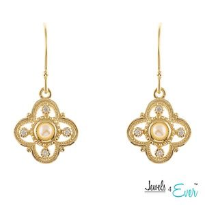 925 Silver Genuine Freshwater Pearl Earrings